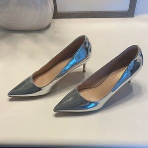 Elegant Silver Women's Heels